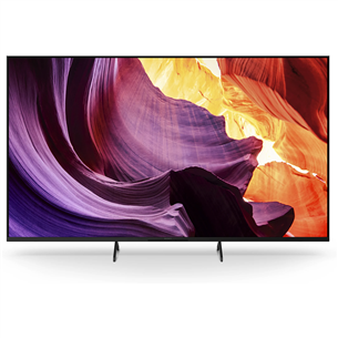 Sony X81K, 55'', 4K UHD, LED LCD, feet stand, black - TV