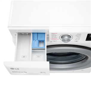 LG, 7 kg, depth 47.5 cm, 1200 rpm - Front Load Washing Machine