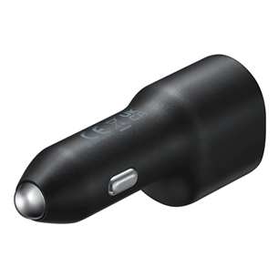 Samsung Duo Car Charger, USB-A, USB-C, 25 W + 15 W, black - Car charger
