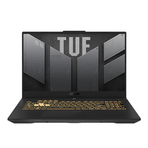 Asus TUF Gaming F17 (2022), 17.3'', i7, 16 GB, 512 GB, RTX3060, W11H, grey - Notebook