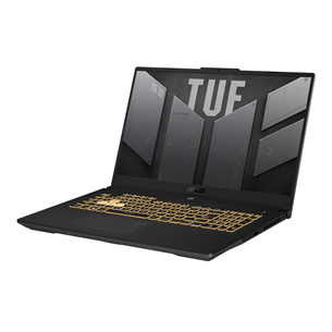 Asus TUF Gaming F17 (2022), 17.3'', FHD, 144 Hz, i7, 16 GB, 1 TB, RTX 3070, W11, gray - Notebook