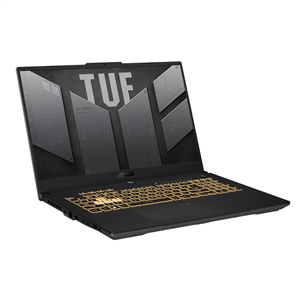 Asus TUF Gaming F17 (2022), 17.3'', FHD, 144 Hz, i7, 16 GB, 1 TB, RTX 3070, W11, gray - Notebook