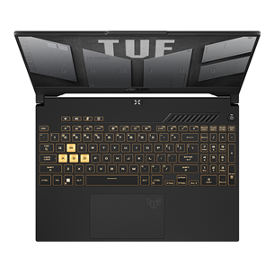 Asus TUF Gaming F15 (2022), 15.6", FHD, 144 Hz, i7, 16 GB, 512 GB, RTX 3050 Ti, W11, dark gray - Notebook