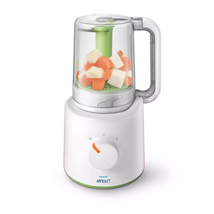 Philips, white - Combined steamer and blender SCF870/20