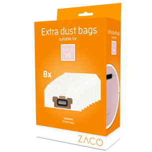 Zaco, V6, 8 pcs - Dustbags for Robot Vacuum Cleaner 501911
