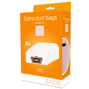 Zaco, V6, 8 pcs - Dustbags for Robot Vacuum Cleaner 501911