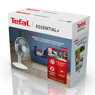 Tefal Essential+, 35 Вт, белый - Настольный вентилятор