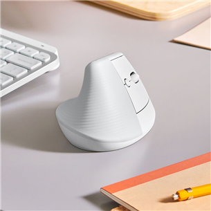 Logitech Lift Vertical Ergonomic Mouse, белый - Беспроводная оптическая мышь