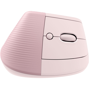 Logitech Lift Vertical Ergonomic Mouse, pink - Wireless Optical Mouse