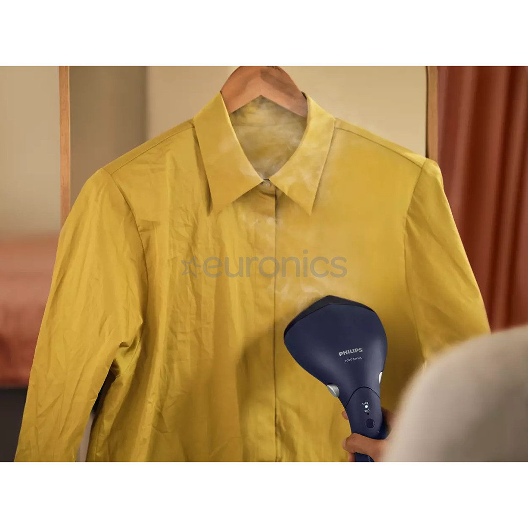 Philips 7000, 1500 W, blue - Handheld clothing steamer