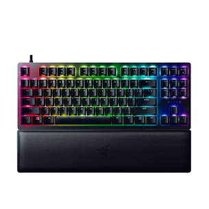 Razer Hunstman V2 TKL Razer Red Switch, SWE, must - Mehaaniline klaviatuur