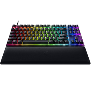 Razer Hunstman V2 TKL Razer Red Switch, SWE, must - Mehaaniline klaviatuur