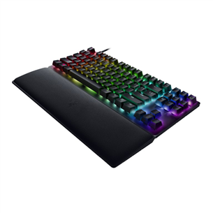 Razer Hunstman V2 TKL Razer Red Switch, SWE, must - Mehaaniline klaviatuur