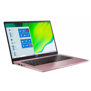 Acer Swift 1, 14'' FHD, Pentium, 8GB, 256GB, SWE, roosa - Sülearvuti
