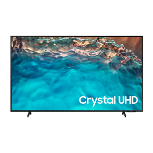 Samsung Crystal BU8072, Ultra HD, 43'', LED LCD, jalad ääres, must - Teler UE43BU8072UXXH