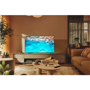 Samsung Crystal BU8072, 50'', 4K UHD, LED LCD, feet stand, black - TV