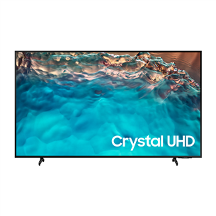 Samsung Crystal BU8072, 55'', 4K UHD, LED LCD, боковые ножки, черный - Телевизор