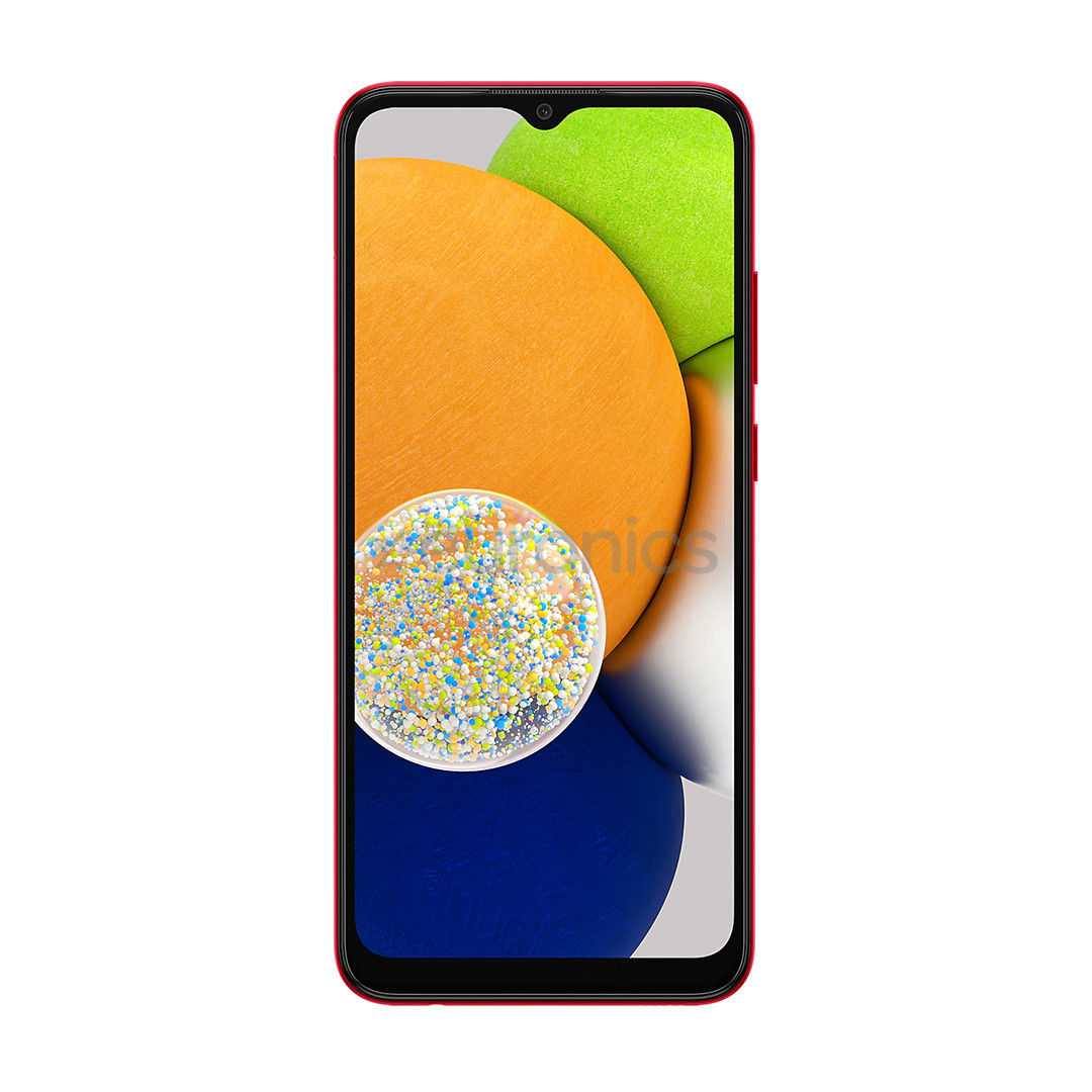 Samsung Galaxy A03, 64 ГБ, красный - Смартфон