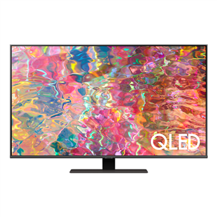 Samsung Q80B, 65'', 4K UHD, QLED, центральная подставка, черный - Телевизор