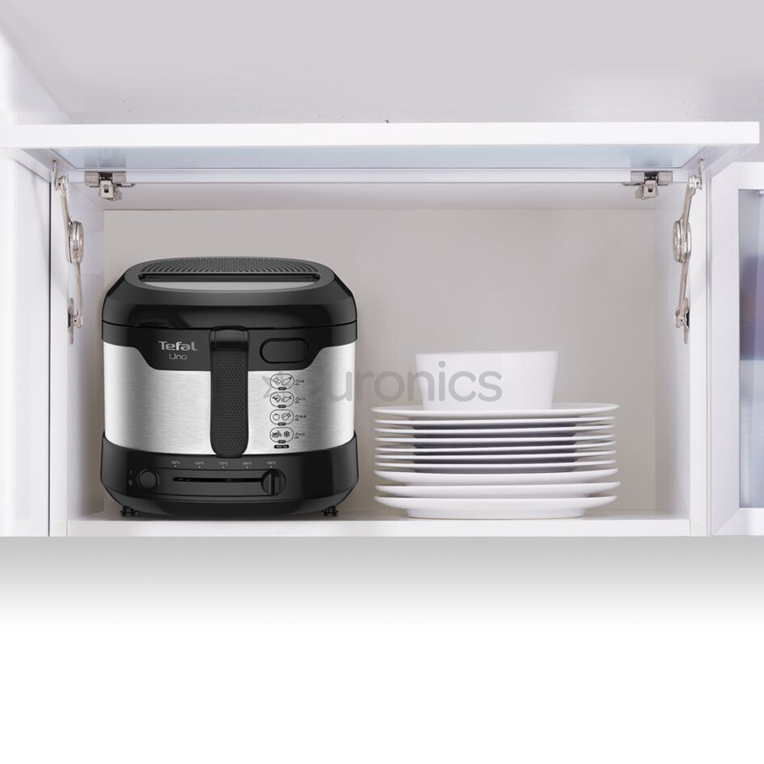 Tefal Uno, 1600 Вт, черный/нерж. сталь - Фритюрница