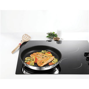 Tefal Ingenio Emotion, диаметр 22/24/28 см, черный/нерж. сталь/коричневый - Комплект сковородок + ручка