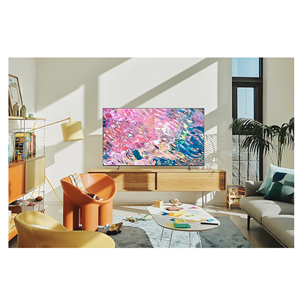 Samsung Q60B, 43'', 4K UHD, QLED, HDR, боковые ножки, черный - Телевизор