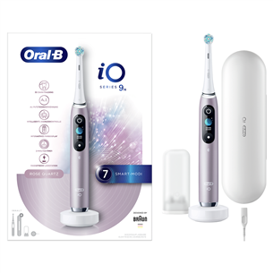 Braun Oral-B iO 9, футляр, розовый - Электрическая зубная щетка IO9ROSEQUARTZ