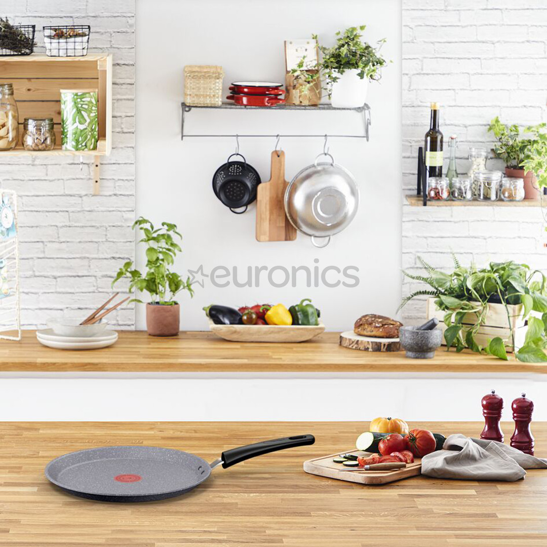Tefal Natural On, диаметр 25 см, темно-серый - Сковорода для блинов