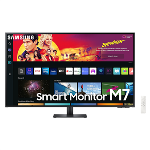 Samsung M7 4K Smart Monitor, 43'', UHD, USB-C, черный - Монитор с функцией смарт-телевизора LS43BM700UUXEN