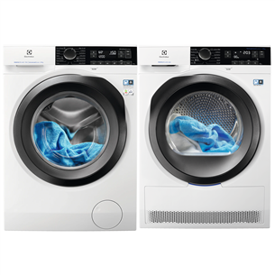 Electrolux, 9 kg + 9 kg - Washing Machine + Clothes Dryer EW7F249PS+EW8H259ST