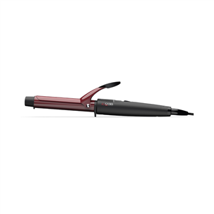 GA.MA Tourmaline, 25 mm, 220°С, black/red - Hair curler GC0202