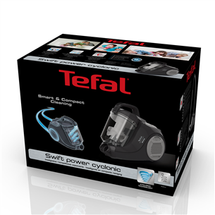 Tefal 750 W, bagless, black - Vacuum cleaner