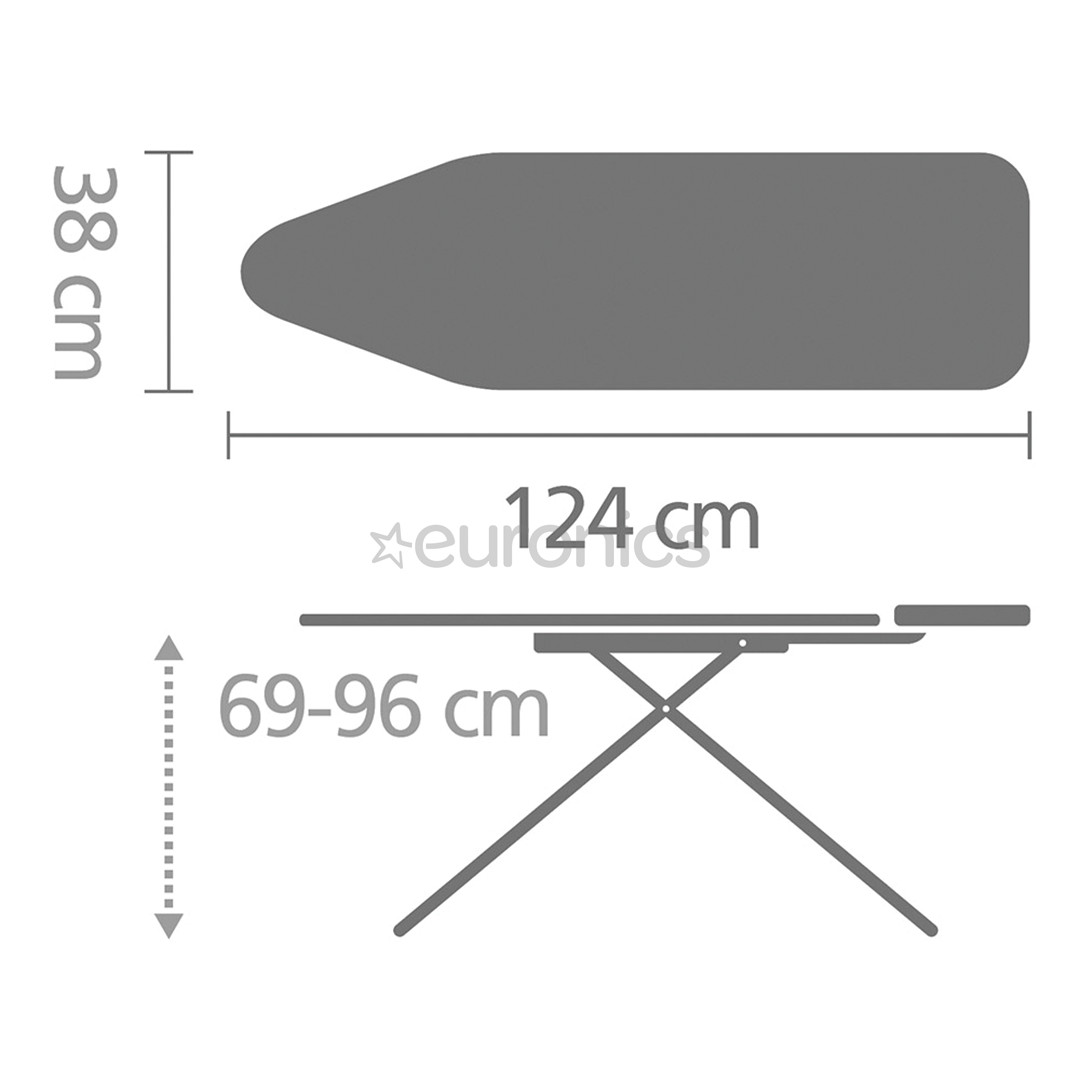 Brabantia, 124x38 cm, blue - Ironing Table