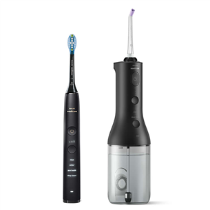 Philips Sonicare DiamondClean 9000, black - Oral Irrigator + Electric Toothbrush