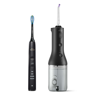 Philips Sonicare DiamondClean 9000, черный - Ирригартор + электрическая зубная щетка