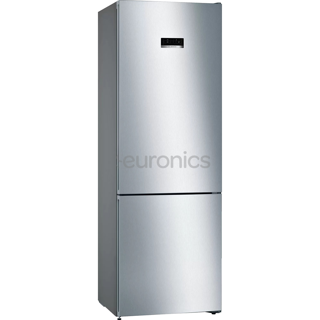 Bosch, NoFrost, 438 L, kõrgus 203 cm, roostevaba teras - Külmik