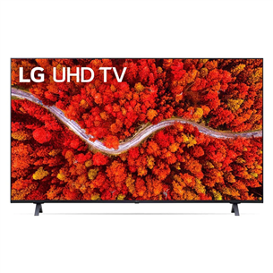 LG LCD 4K UHD, 55'', feet stand, black - TV