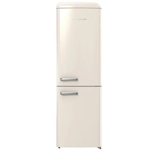 Gorenje, 300 L, height 194 cm, beige - Refrigerator ONRK619DC