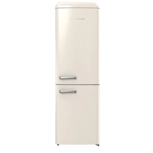 Gorenje, parema käega avanev, 300 L, kõrgus 194 cm, beež - Külmik ONRK619DC