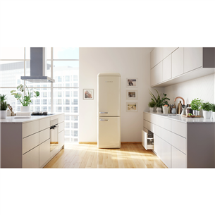 Gorenje, parema käega avanev, 300 L, kõrgus 194 cm, beež - Külmik