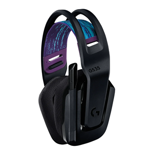 Logitech G535 LIGHTSPEED Wireless, must - Juhtmevaba peakomplekt