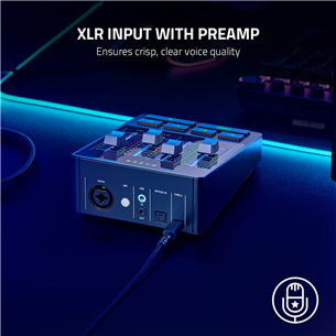 Razer Audio Mixer, must - Mikserpult helikaart