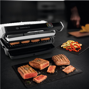 Tefal OptiGrill Elite XL, 2200 Вт, черный/нерж. сталь - Электрический гриль