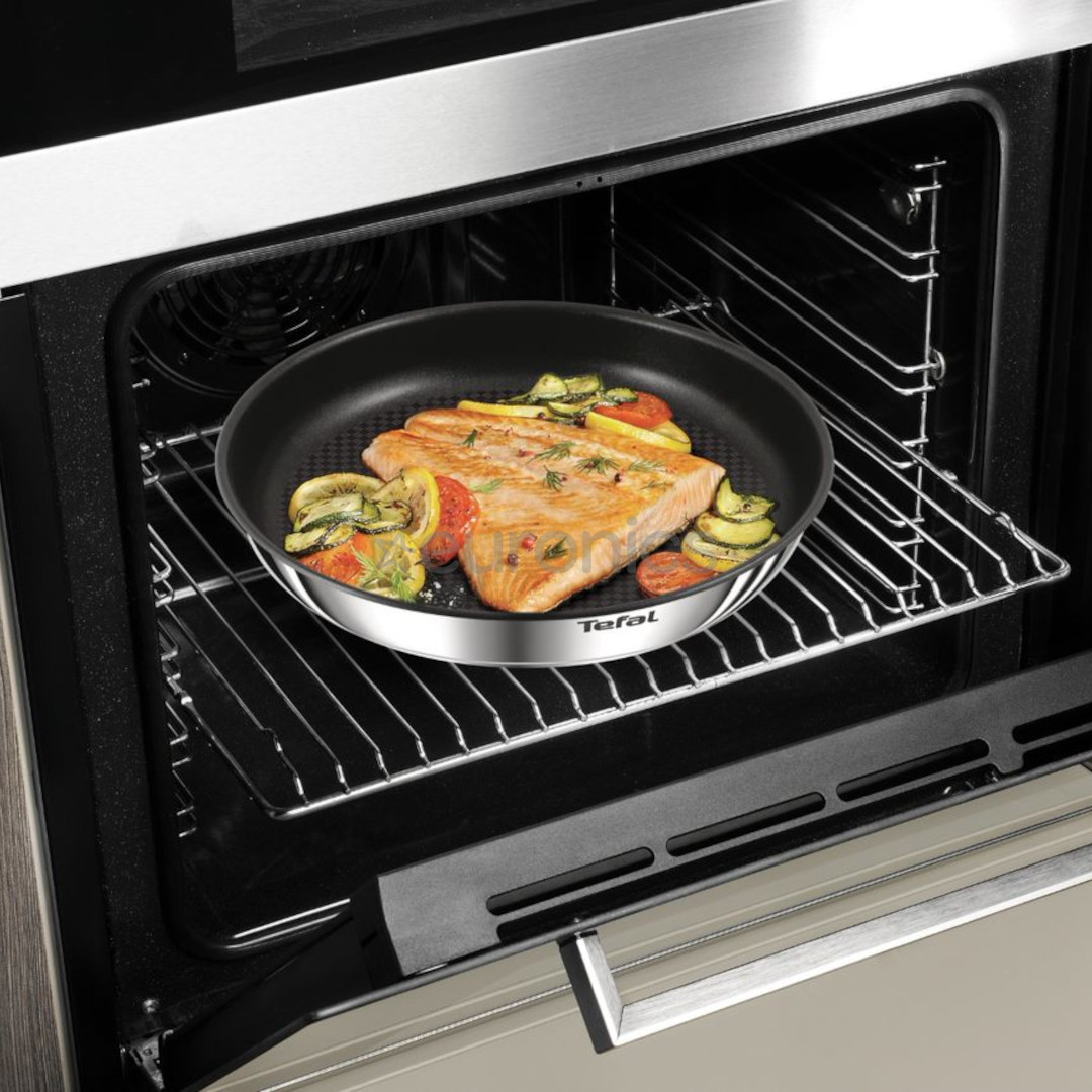 Tefal Ingenio Emotion, диаметр 28 см, черный/нерж. сталь - Сковорода