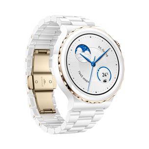 Huawei Watch GT 3 Pro, 43 mm, valge keraamiline korpus ja rihm - Nutikell