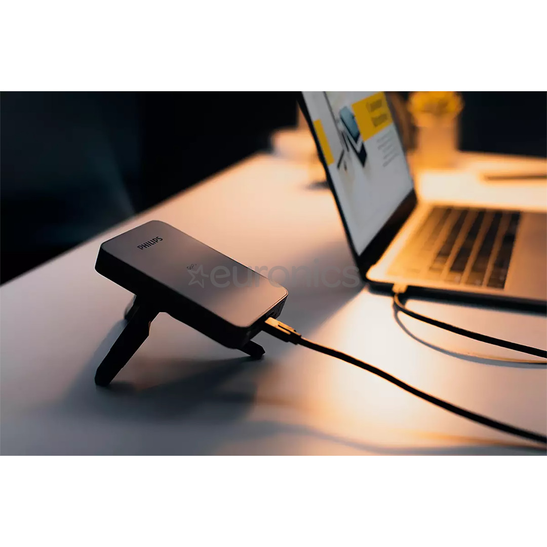 Philips GoPix 1, FWVGA, черный - Портативный проектор