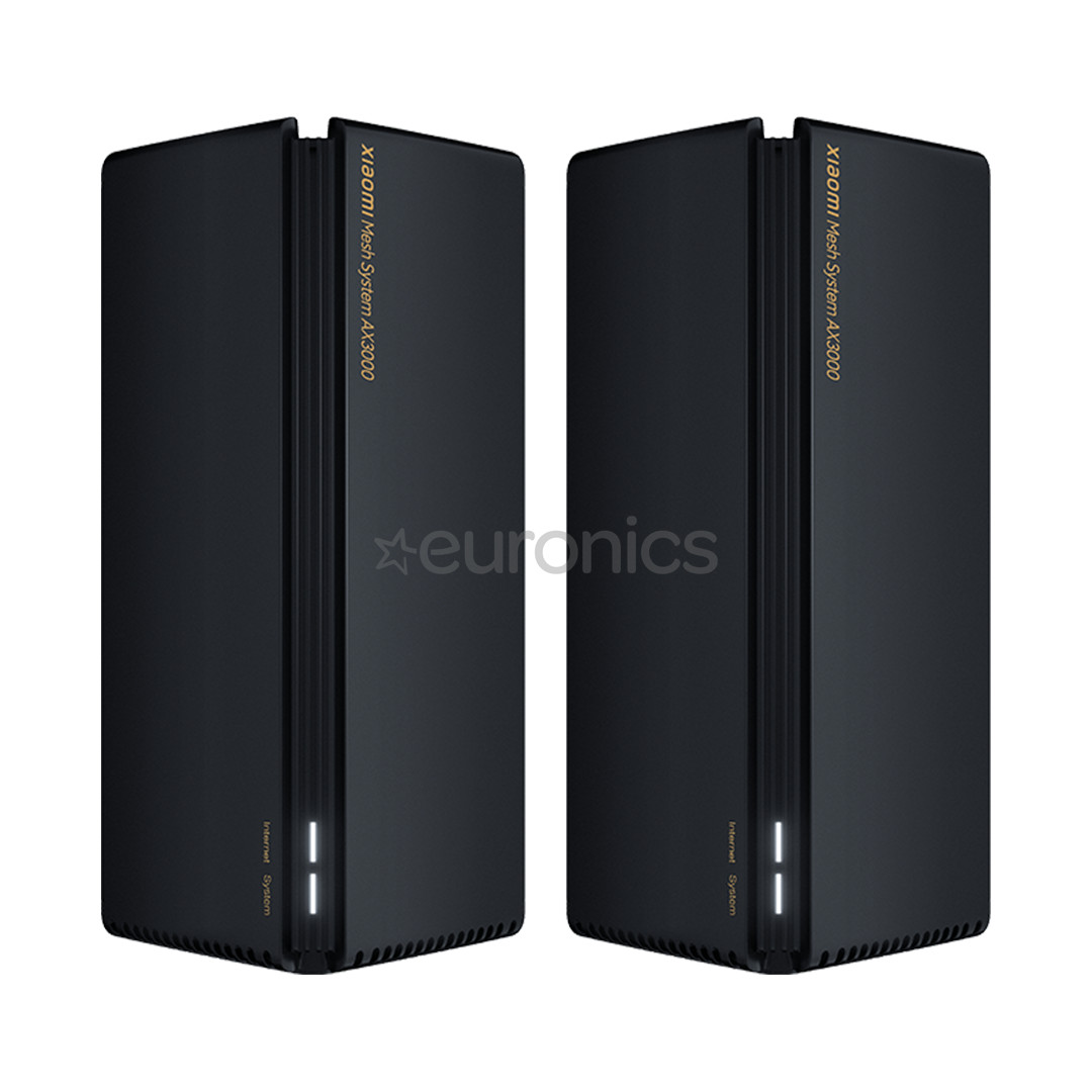 Xiaomi Mesh System AX3000, 2-pack, black - WiFi router