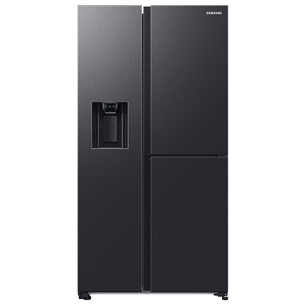 Samsung, water & ice dispenser, 627 L, height 178 cm, black - SBS Refrigerator