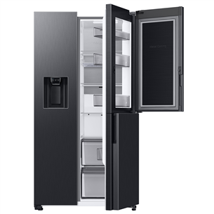 Samsung Water & Ice Dispenser, высота 178 см, 627 л, черный - SBS-холодильник