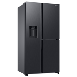 Samsung, water & ice dispenser, 627 L, height 178 cm, black - SBS Refrigerator